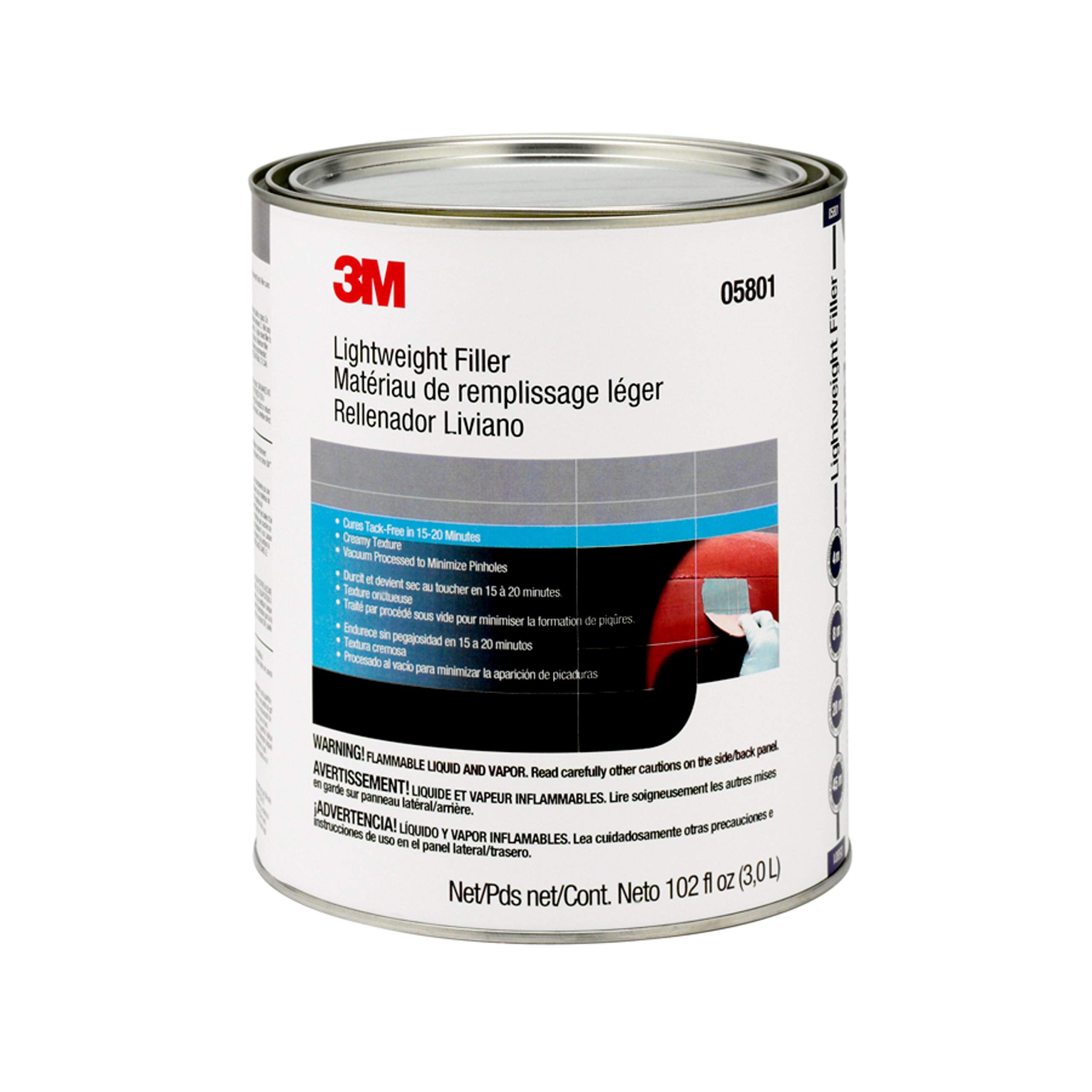 Foto 2 pulgar | Body Filler 3m 05801, Ligero, 3,78 L, Blanco - Venta Internacional.