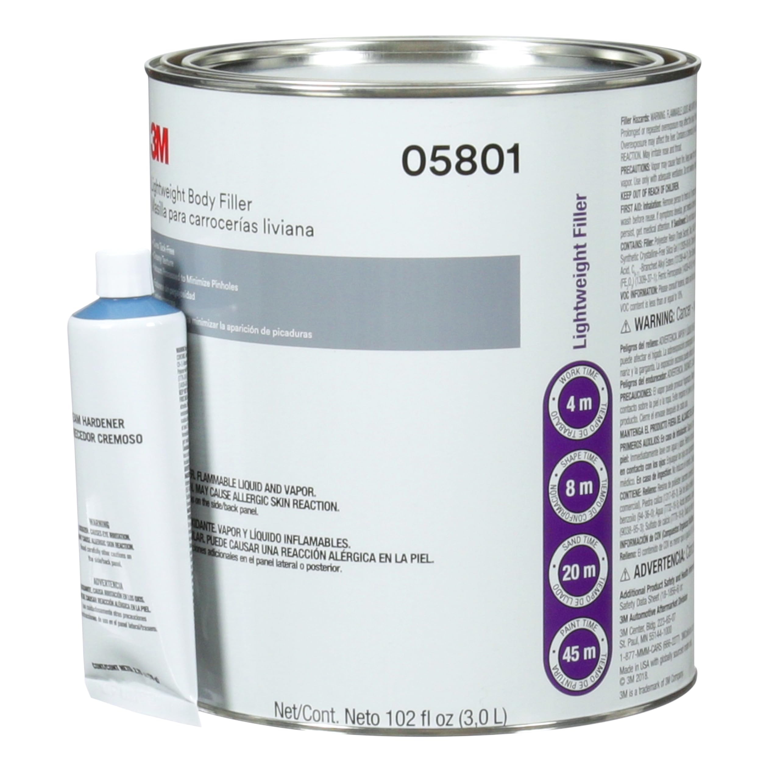Foto 3 pulgar | Body Filler 3m 05801, Ligero, 3,78 L, Blanco - Venta Internacional.