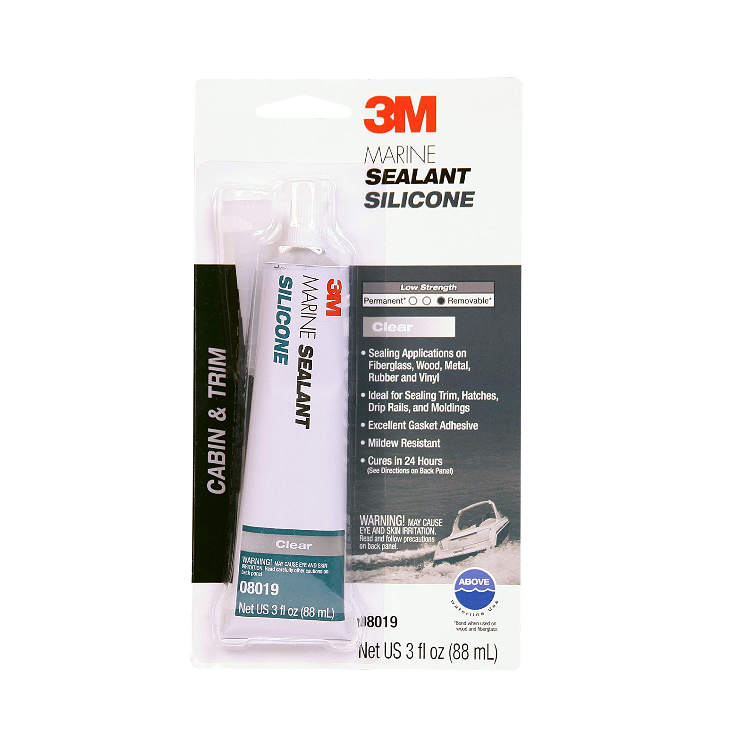Foto 1 | Sellador De Silicona 3m Marine Grade 08019, Transparente, 90 Ml, Para Barcos - Venta Internacional.