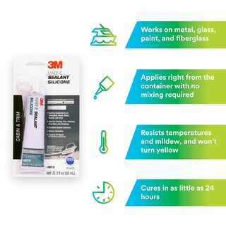 Foto 3 | Sellador De Silicona 3m Marine Grade 08019, Transparente, 90 Ml, Para Barcos - Venta Internacional.