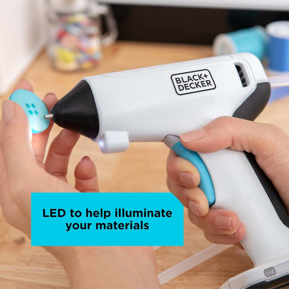 Foto 5 | Pistola De Pegamento Black+decker 4v Max Inalámbrica Usb Recargable Blanca - Venta Internacional.