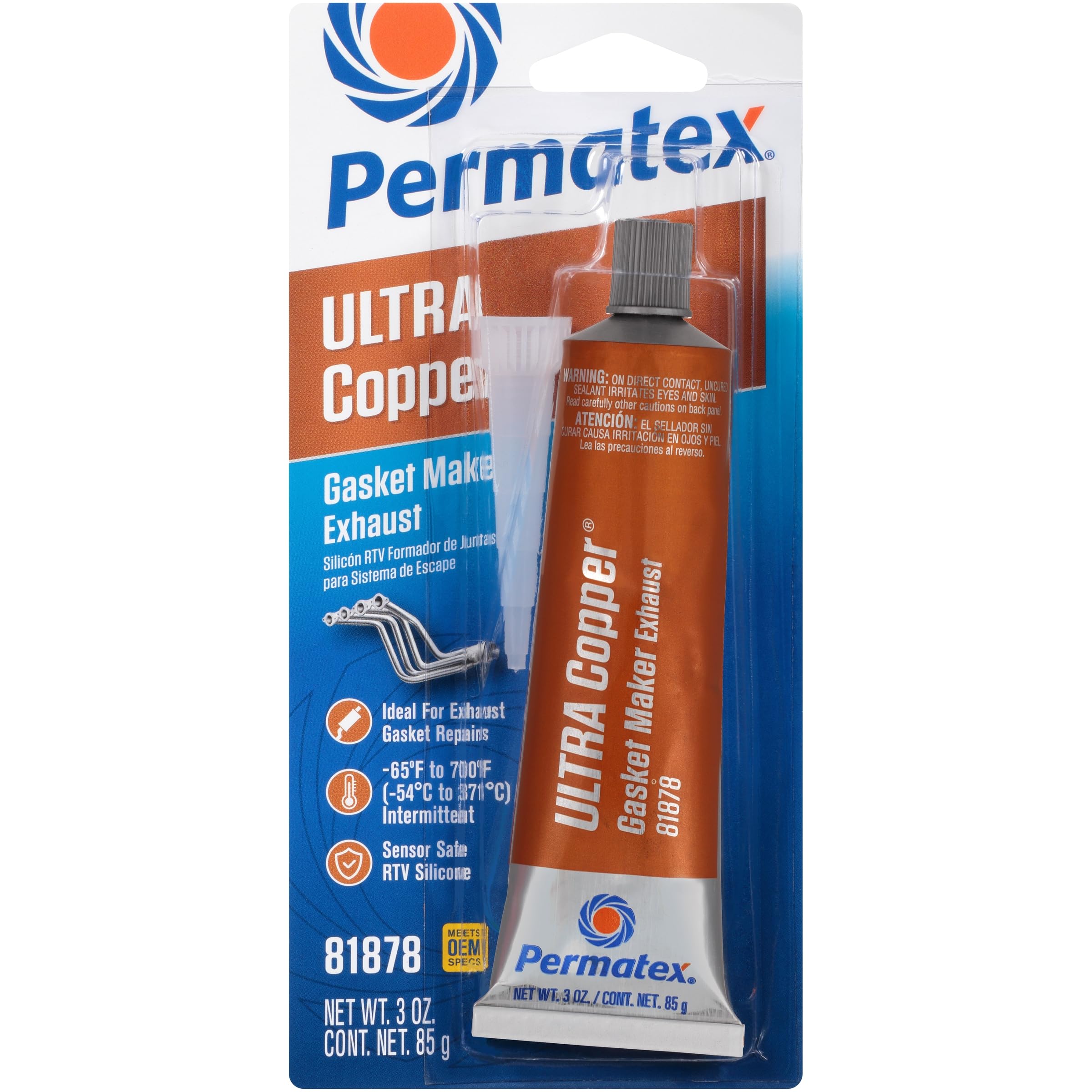 Foto 1 | Máquina De Juntas De Silicona Permatex 81878 Ultra Copper, Tubo De 90 Ml - Venta Internacional.