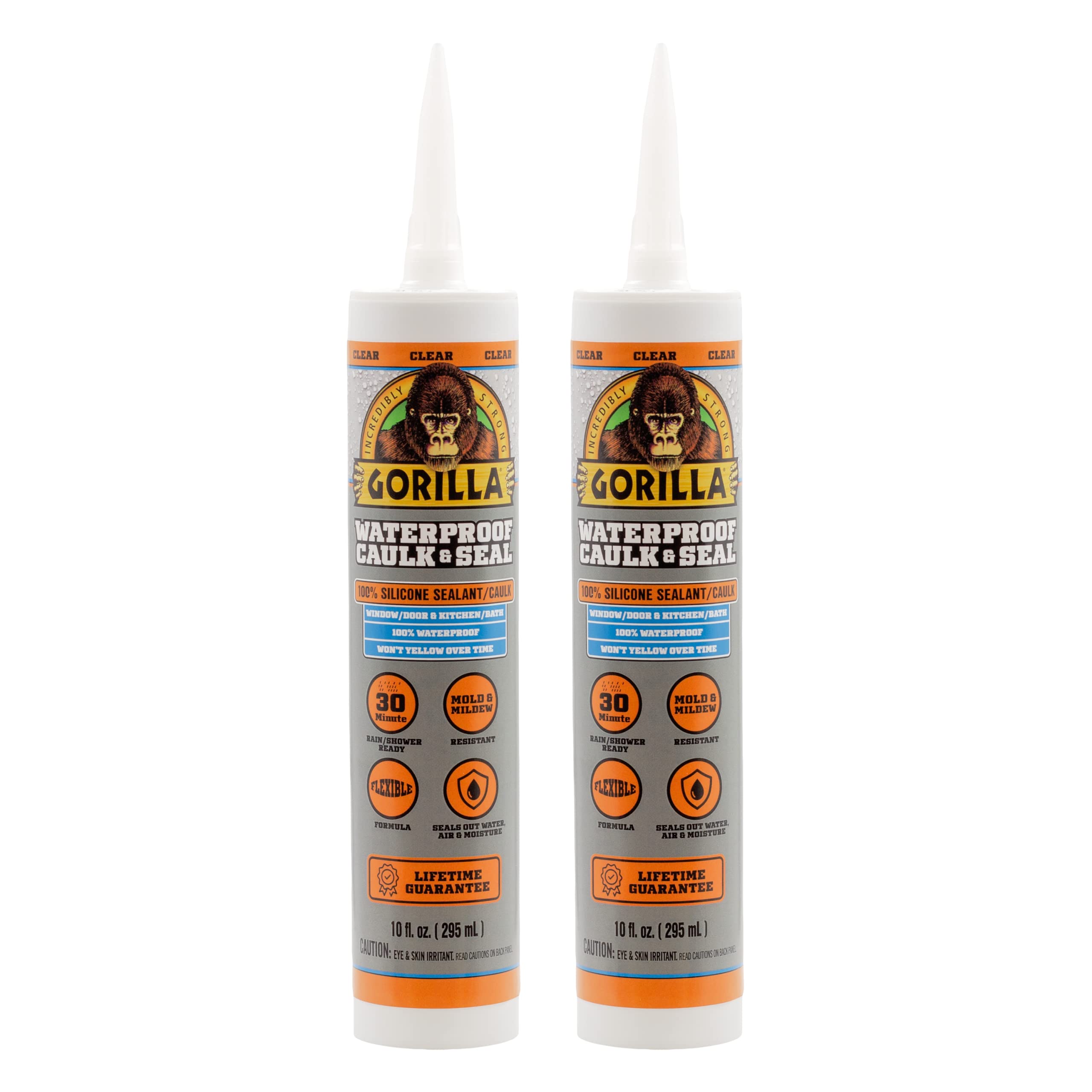 Sellador De Silicona Gorilla Waterproof Mask & Seal  300 Ml  Transparente - Venta Internacional.