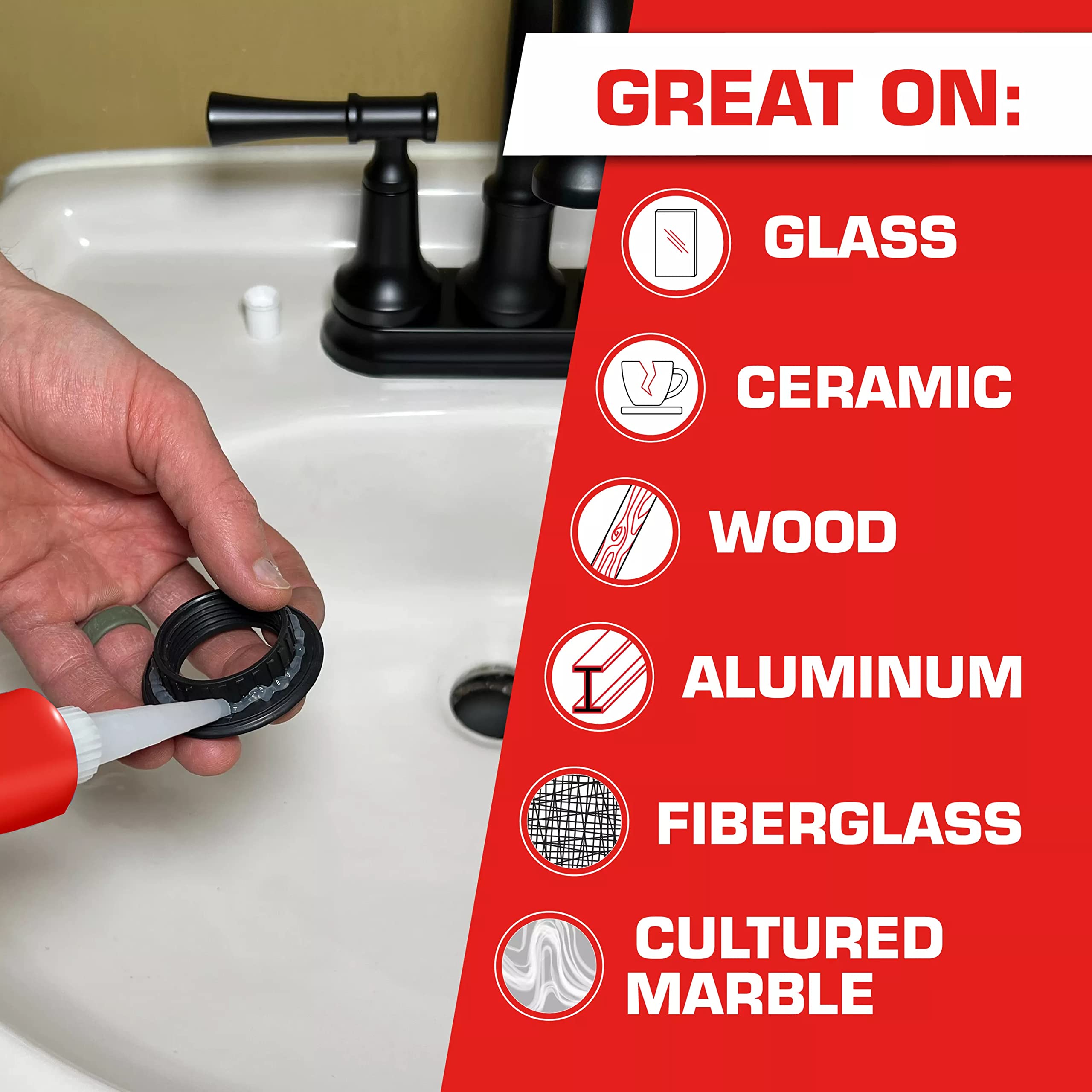 Foto 4 pulgar | Sellador De Silicona Loctite Clear  Tubo De 80 Ml  6 Unidades  Impermeable - Venta Internacional.