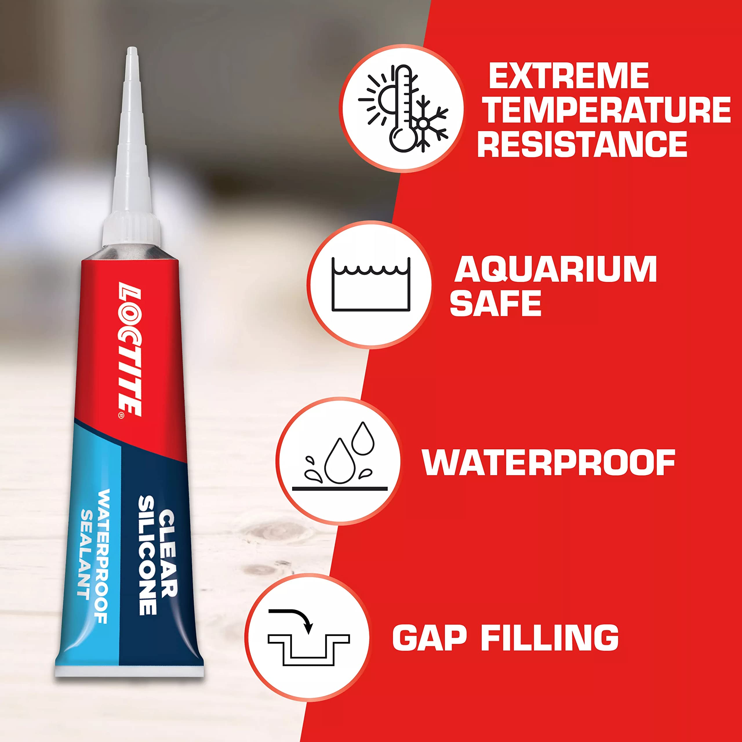 Foto 5 pulgar | Sellador De Silicona Loctite Clear  Tubo De 80 Ml  6 Unidades  Impermeable - Venta Internacional.