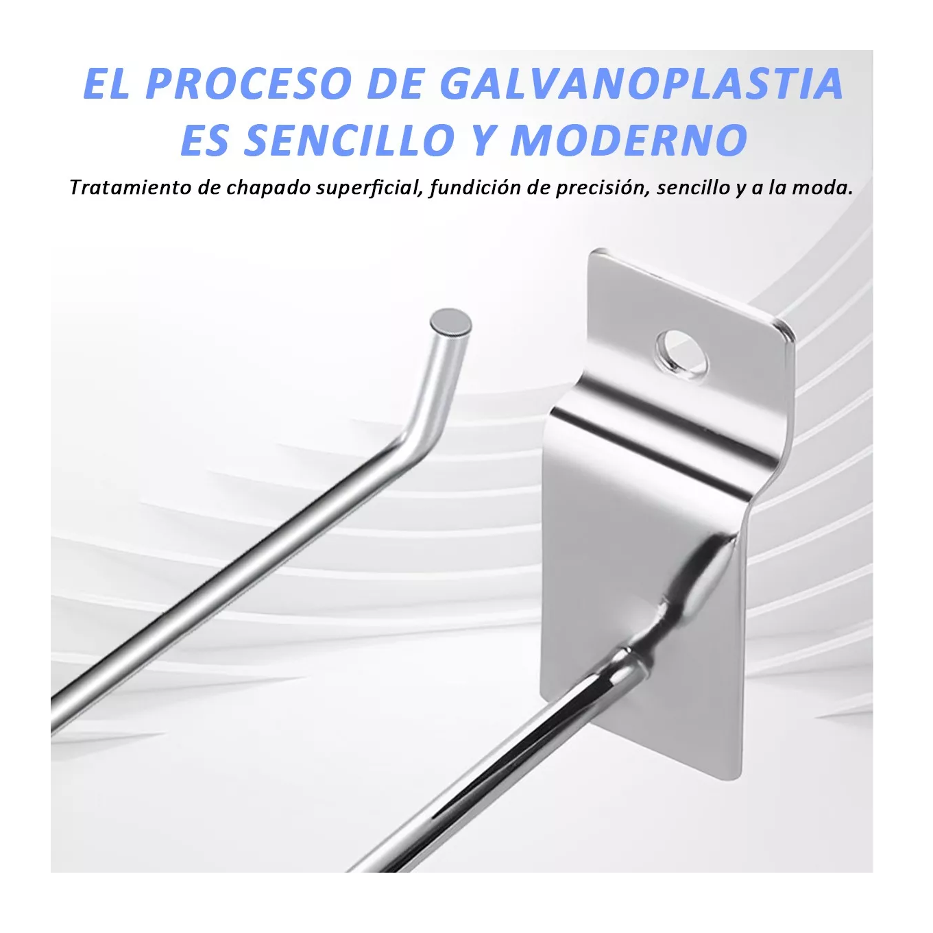 Foto 4 pulgar | Gancho Blister para Panel Ranurado 5cm 60 Piezas