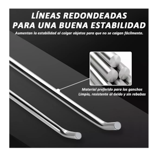 Foto 4 | Gancho Blister para Panel Ranurado 5cm 60 Piezas