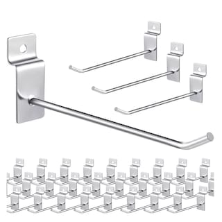 Foto 1 | Gancho Blister Panel Ranurado 15cm Eo Safe Imports Esi-11489 Plata 40 Piezas