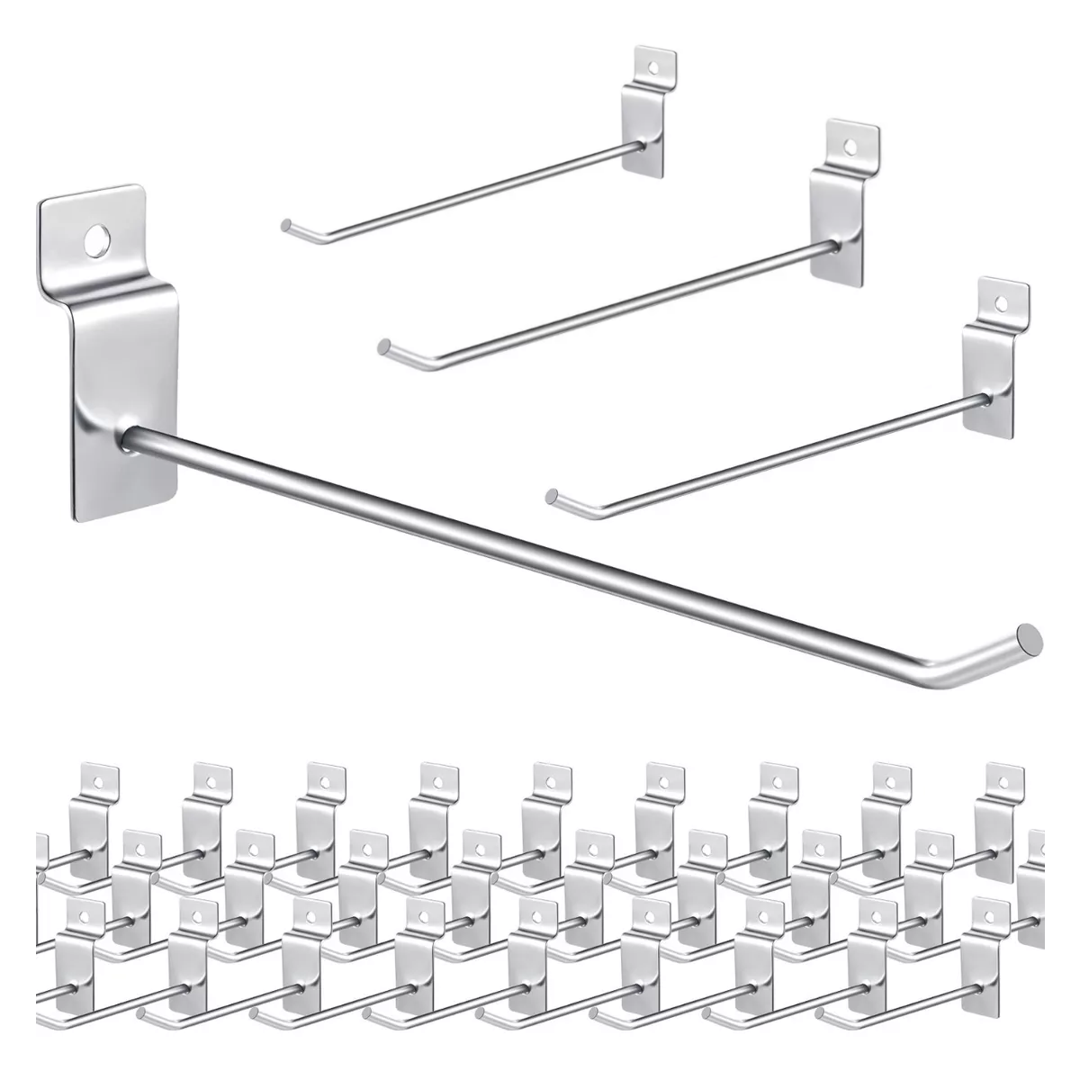 Foto 2 pulgar | Gancho Panel Ranurado Exhibipanel 20cm Eo Safe Imports Esi-14845 Plata