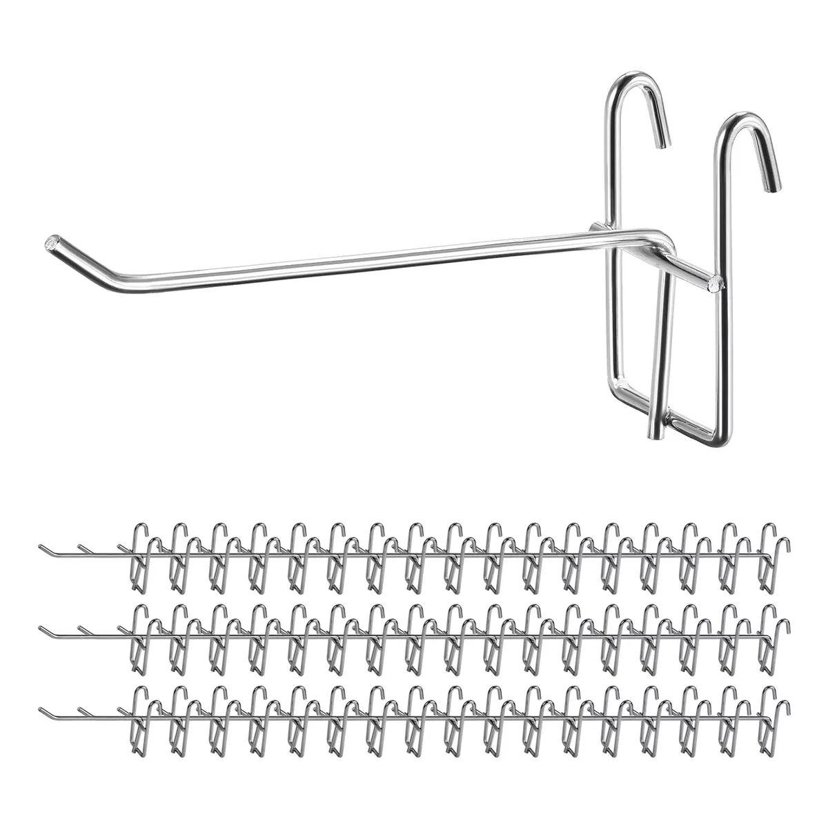 Foto 1 | Gancho Panel Ranurado Exhibipanel 15cm 40pzs Eo Safe Imports Esi-14847 Plata
