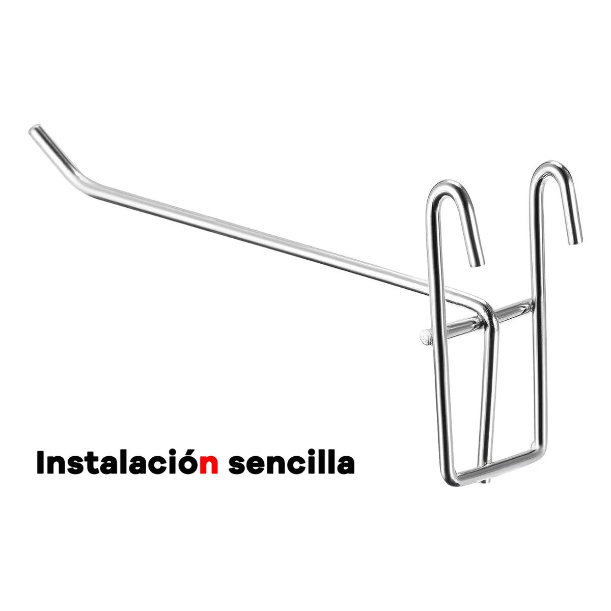 Foto 3 | Gancho Panel Ranurado Exhibipanel 15cm 40pzs Eo Safe Imports Esi-14847 Plata