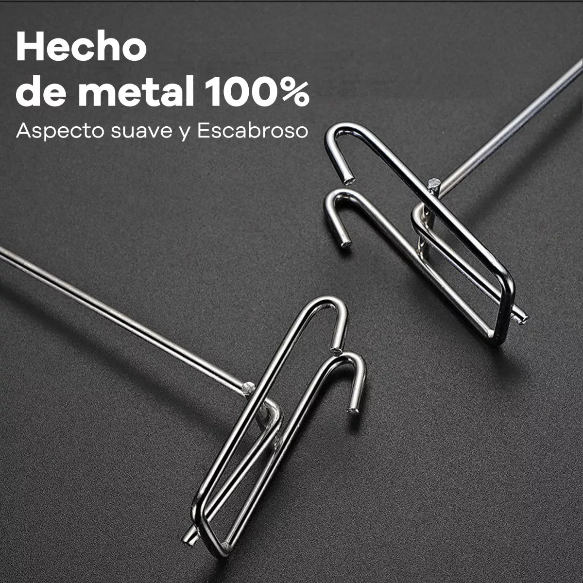 Foto 5 pulgar | Gancho Panel Ranurado Exhibipanel 15cm 40pzs Eo Safe Imports Esi-14847 Plata
