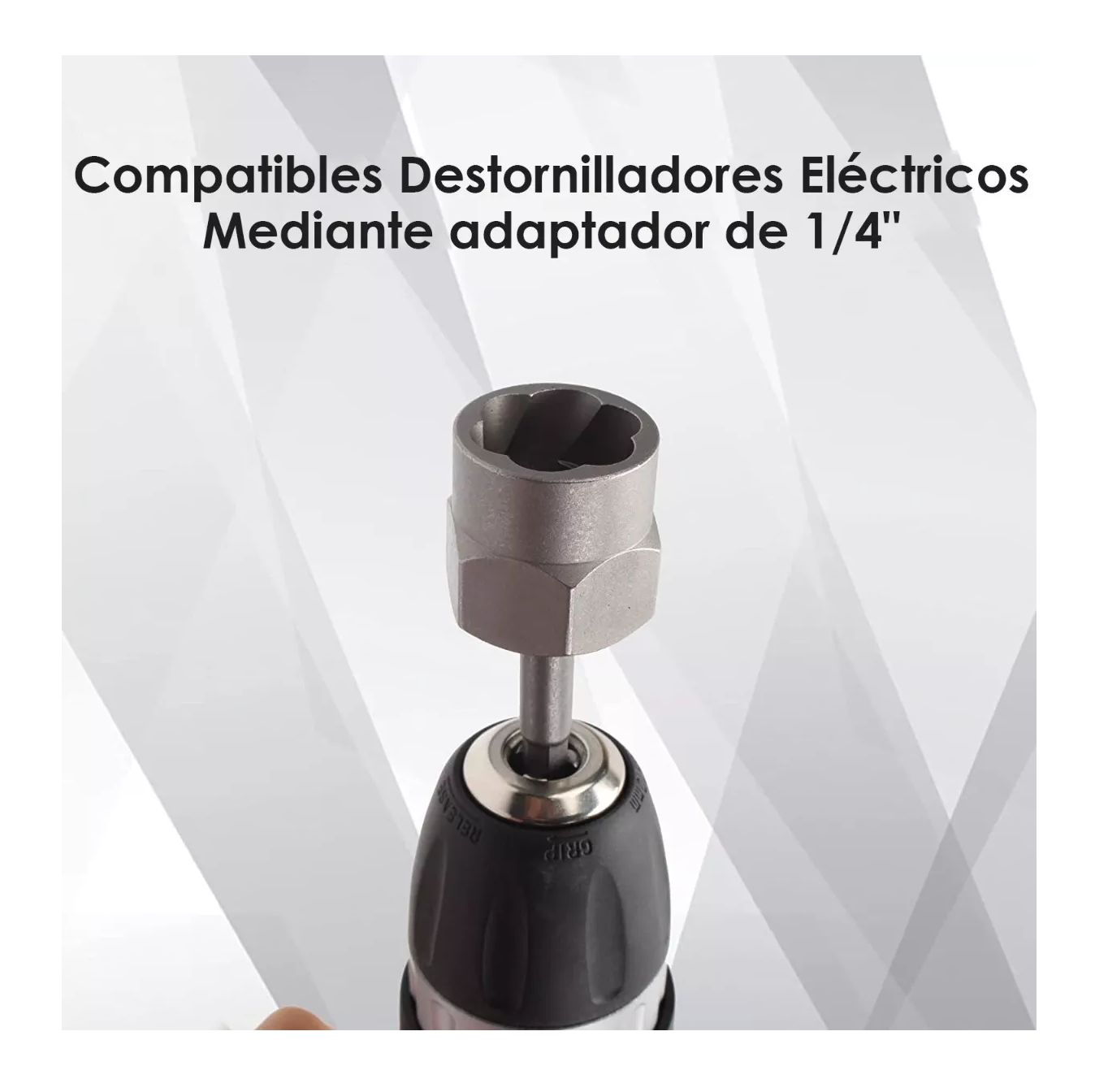Foto 4 | Juego Extractor de Tornillos y Tuercas BELUG 18 Piezas Negro