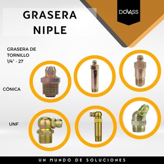 Foto 5 | Grasera de Niple Tipo Tornillo Karlen 016CH 1/4 27 Cónica UNF 25 Piezas
