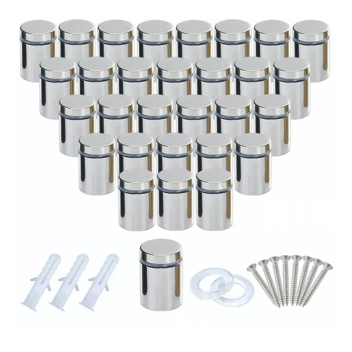 Foto 2 pulgar | Chapetones para Montaje de Herrajes Eo Safe Imports ESI-10994 Plateados 19 X 25 mm 30 Piezas