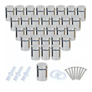 Foto 1 | Chapetones para Montaje de Herrajes Eo Safe Imports ESI-10994 Plateados 19 X 25 mm 30 Piezas