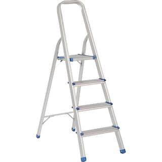 Foto 1 | Escalera Plegables Tipo Taburete De Aluminio Con 4 Peldaños Surtek
