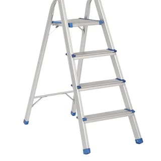 Foto 3 | Escalera Plegables Tipo Taburete De Aluminio Con 4 Peldaños Surtek