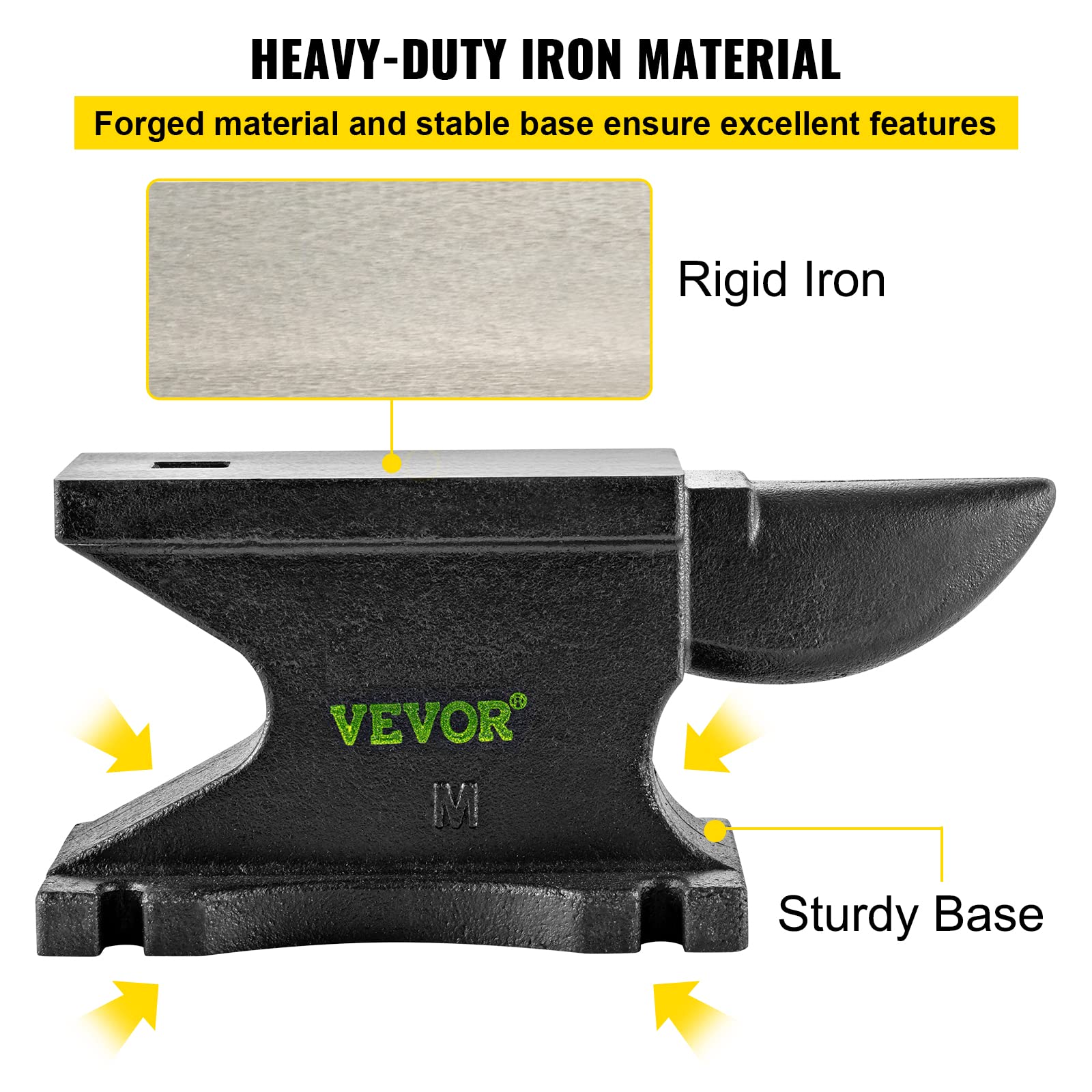 Foto 4 pulgar | Cuerno Único De Hierro Fundido Anvil Vevor De 45 Kg Con 26,4 X 12,7 Cm De Diámetro - Venta Internacional.