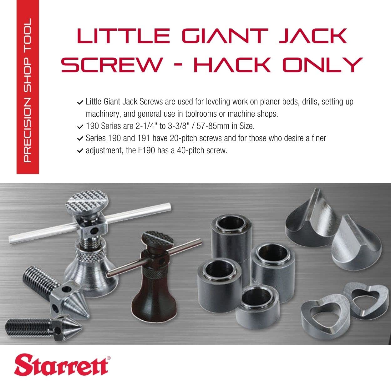 Foto 2 | Jack Screw Starrett Little Giant 57-85 Mm, Gama 190 A - Venta Internacional.
