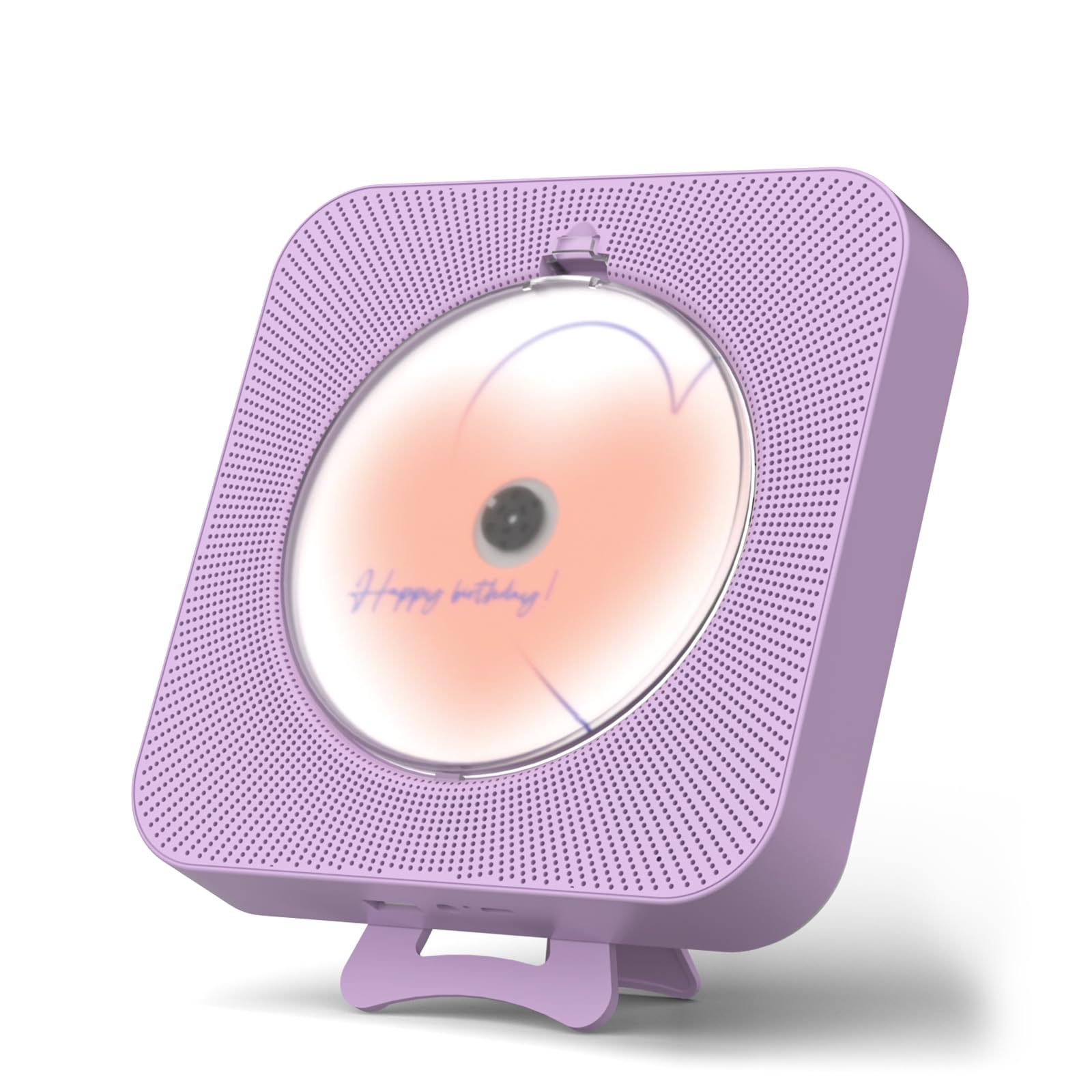 Foto 1 | Reproductor de Cd Yintiny Cute Purple con Bluetooth 5.0 Recargable - Venta Internacional