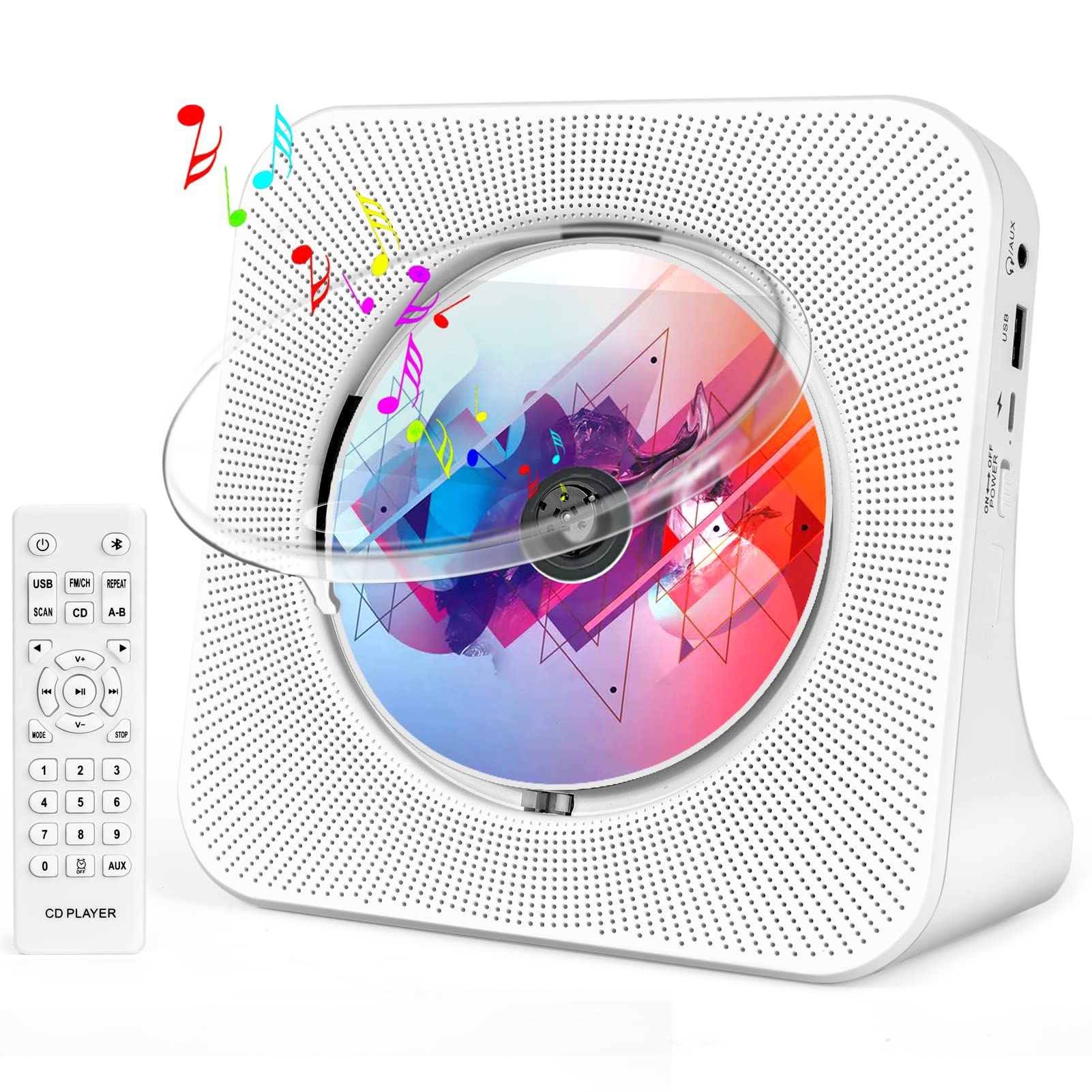 Reproductor de Cd Roadom con Altavoces Bluetooth/radio Fm - Venta Internacional $1,416