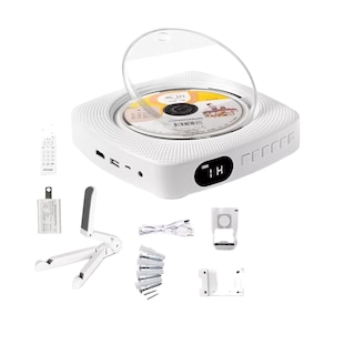 Foto 1 | Reproductor de CD + DVD Belug Bluetooth Blanco con Montaje en Pared