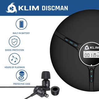 Foto 3 | Reproductor De Cd Klim Discoman Portátil Con Auriculares 2024 Negro - Venta Internacional.