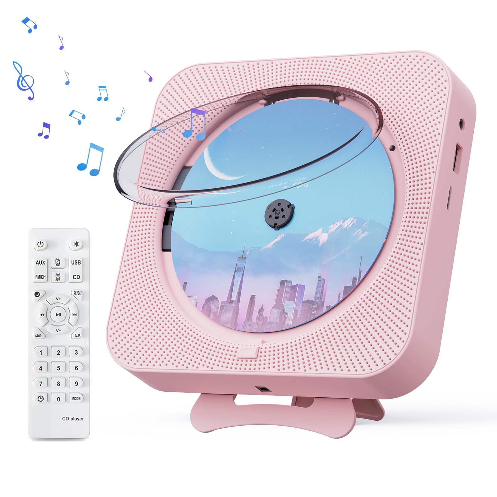 Foto 2 pulgar | Reproductor De Cd Portátil Micocious Con Bluetooth Y Radio Fm - Venta Internacional.