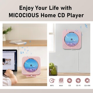 Foto 7 | Reproductor De Cd Portátil Micocious Con Bluetooth Y Radio Fm - Venta Internacional.