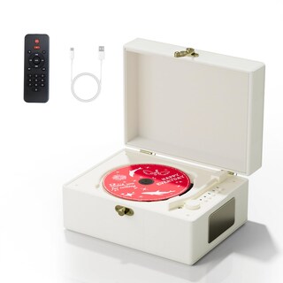 Foto 1 | Reproductor de CD Yintiny de Piel Recargable con Bluetooth 5 - Venta Internacional