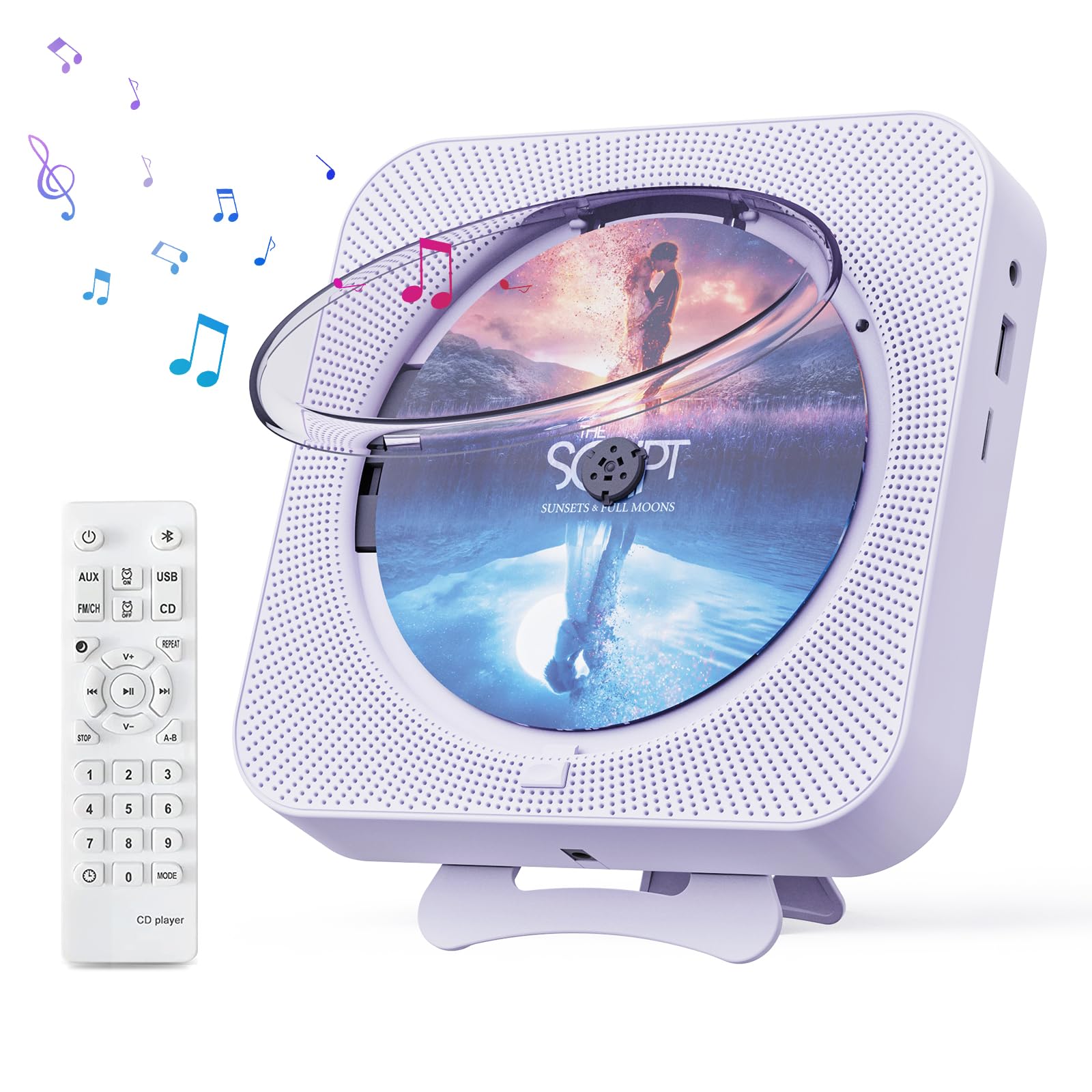 Foto 2 pulgar | Reproductor De Cd Portátil Micocious Con Bluetooth Y Radio Fm - Venta Internacional.