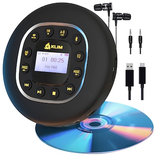 Foto 1 | Reproductor de CD Portátil Klim Journey con Auriculares Bluetooth - Venta Internacional