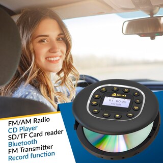 Foto 2 | Reproductor de CD Portátil Klim Journey con Auriculares Bluetooth - Venta Internacional