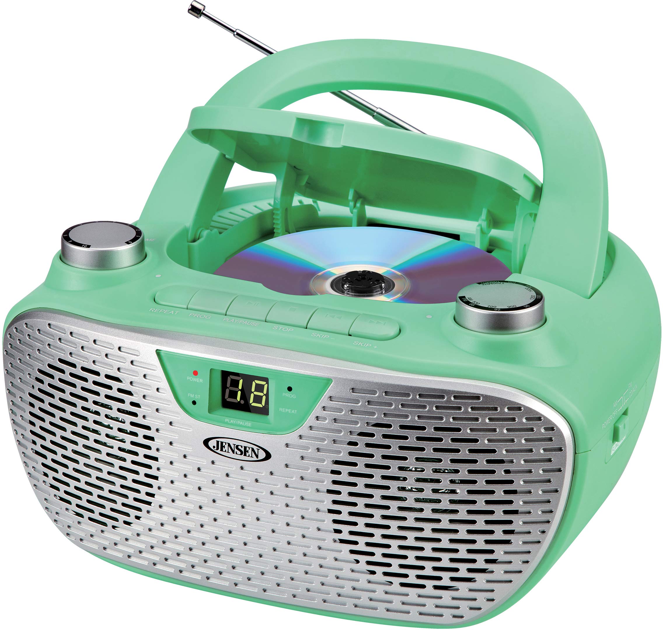 Foto 2 pulgar | Reproductor De Cd Estéreo Portátil Jensen Cd-485-gr De 1 W Con Radio Am/fm - Venta Internacional.