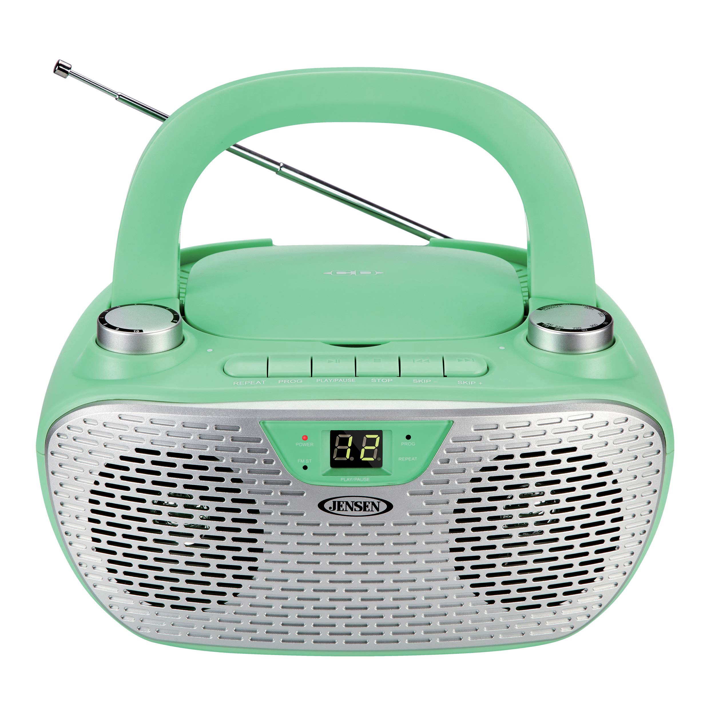 Foto 2 | Reproductor De Cd Estéreo Portátil Jensen Cd-485-gr De 1 W Con Radio Am/fm - Venta Internacional.