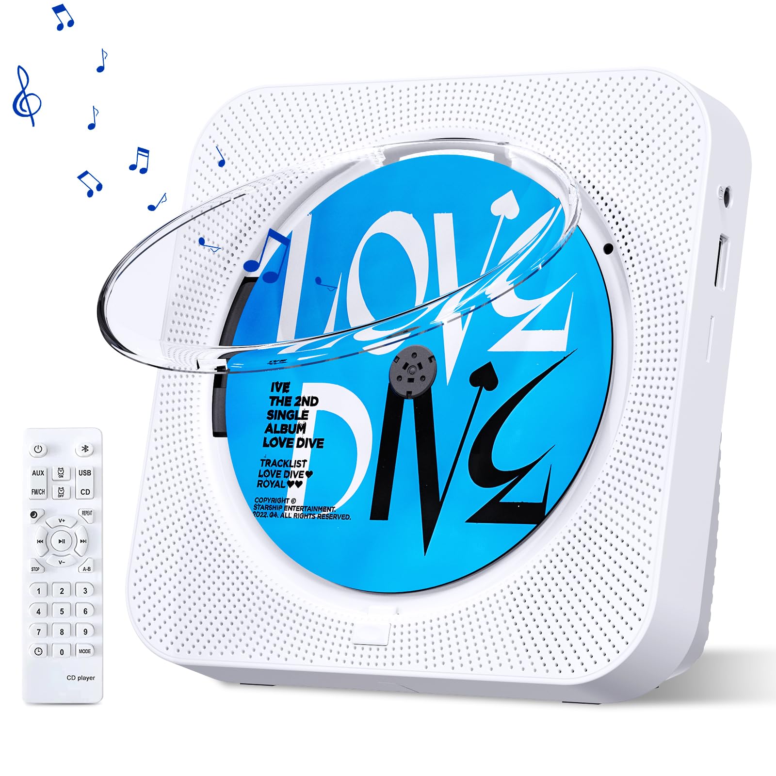 Foto 1 | Reproductor De Cd Micocious Bluetooth De Escritorio Con Altavoces Y Radio Fm - Venta Internacional.