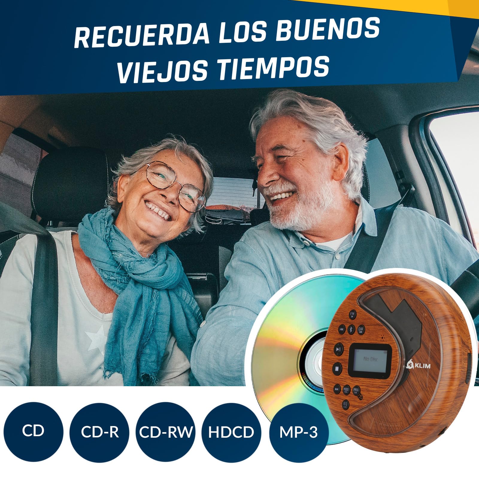 Foto 8 pulgar | Reproductor De Cd Portátil Klim Discover Wood Con Bluetooth Y Radio Fm - Venta Internacional.