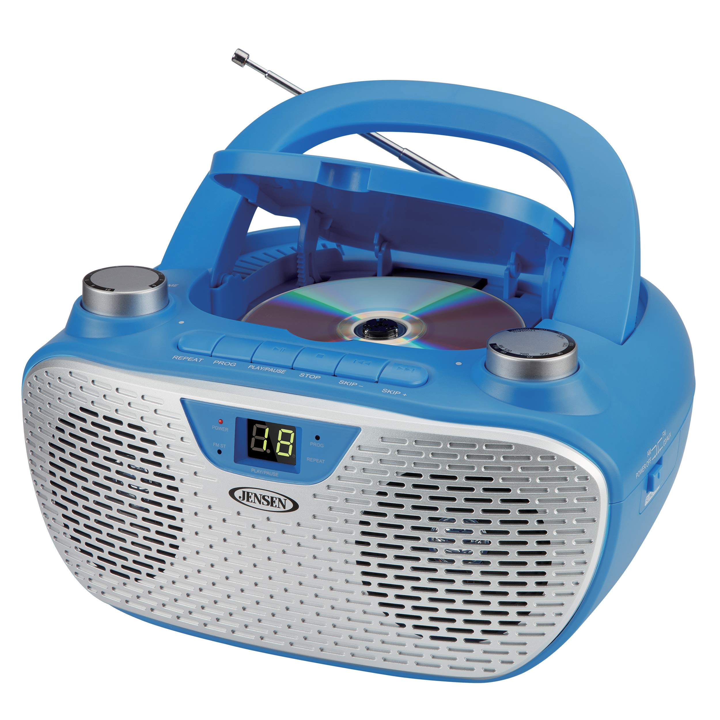 Foto 4 pulgar | Reproductor De Cd Estéreo Portátil Jensen Cd-485-bl 1w Con Am/fm - Venta Internacional.