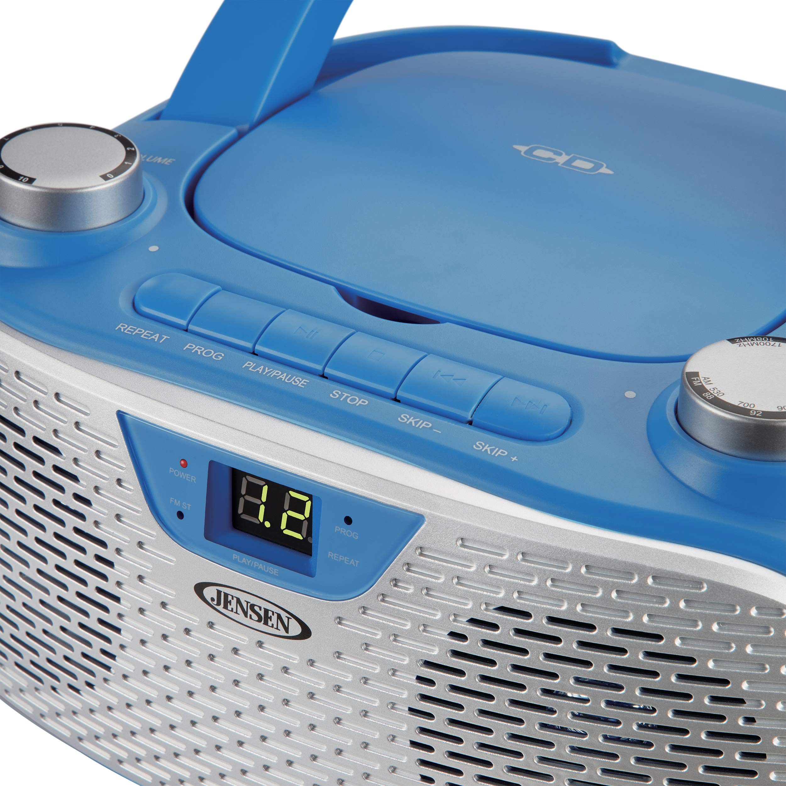 Foto 5 pulgar | Reproductor De Cd Estéreo Portátil Jensen Cd-485-bl 1w Con Am/fm - Venta Internacional.