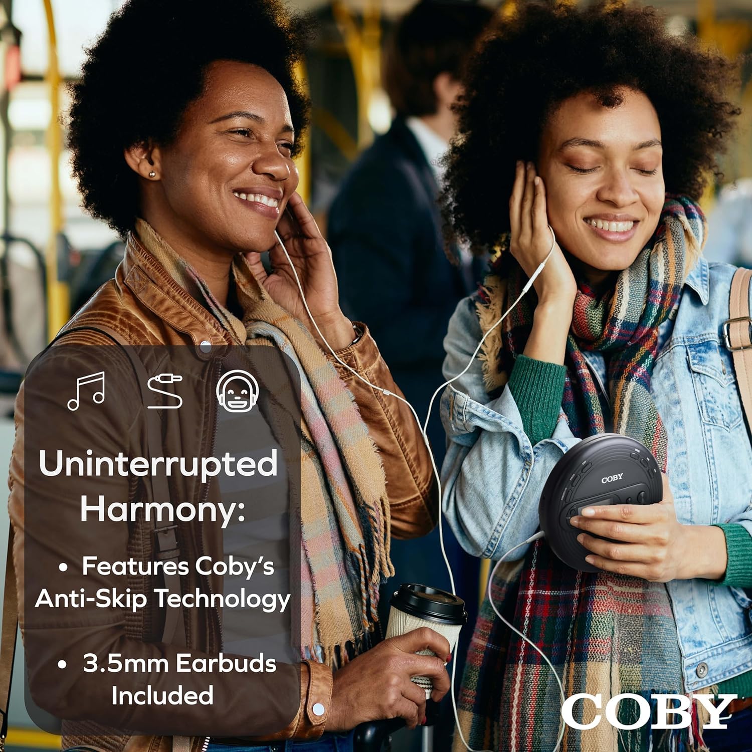Foto 5 | Reproductor De Cd Portátil Coby Con Auriculares, Radio Fm, Mp3 - Venta Internacional.