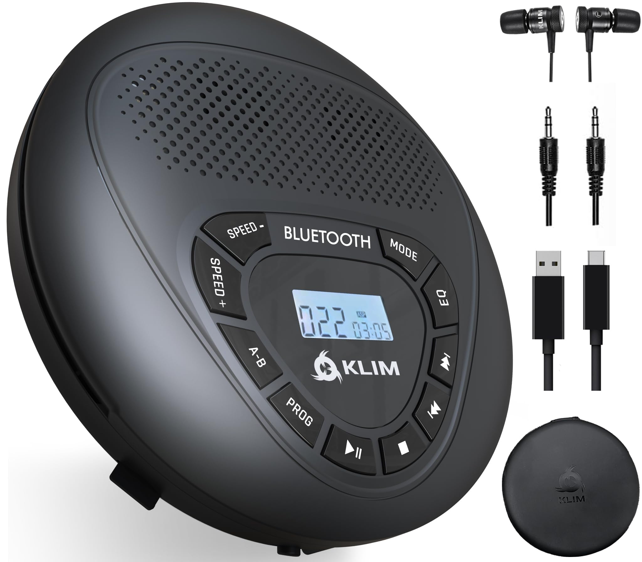Foto 2 pulgar | Reproductor de CD Portátil Klim Bluetooth con Batería Recargable - Venta Internacional