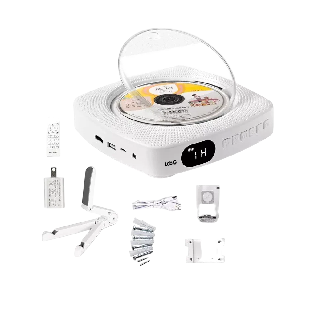 Foto 1 | Reproductor De Cd, Dvd Bluetooth Con Montaje En Pared Color Blanco
