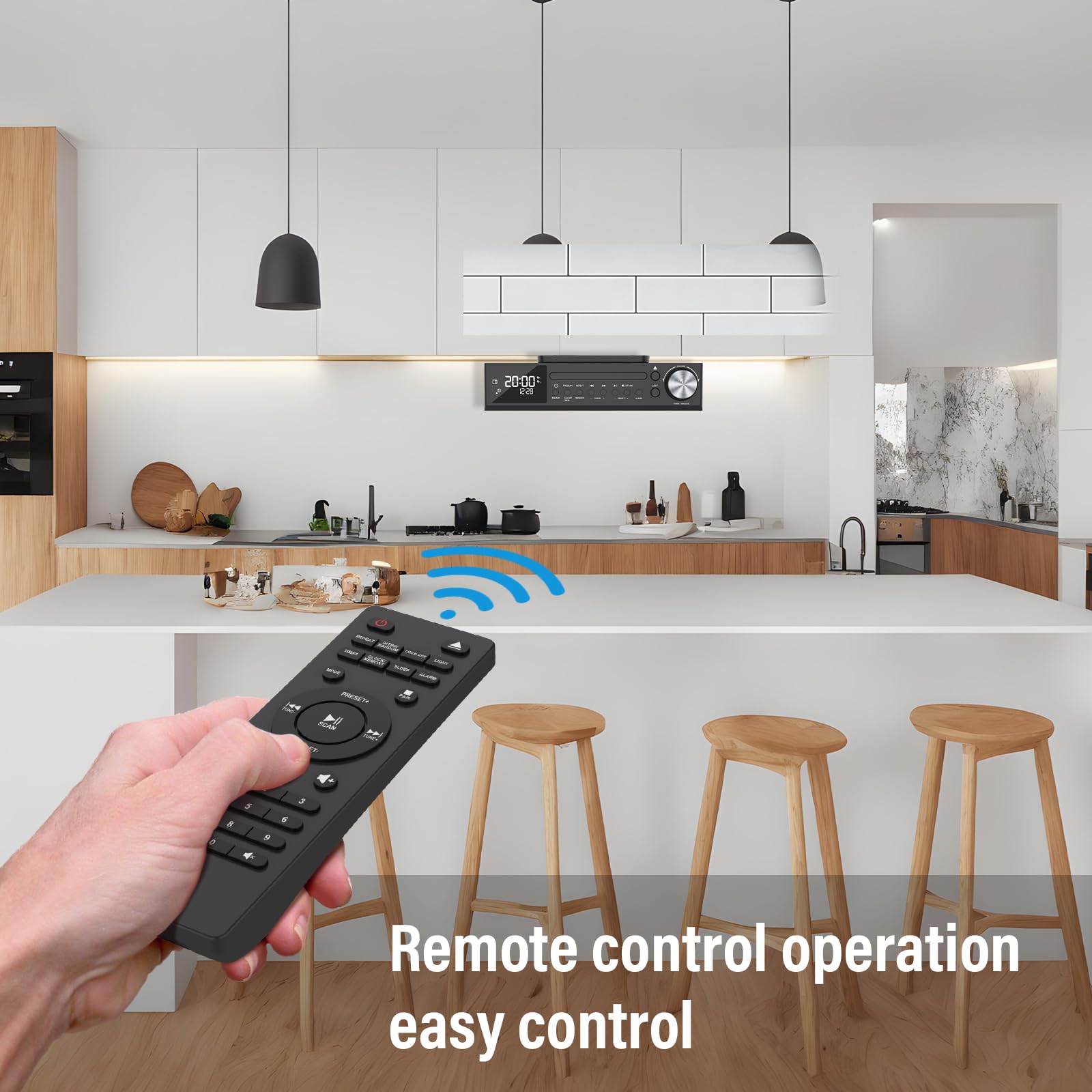 Foto 6 pulgar | Radio De Cocina Con Reproductor De Cd Bluetooth Monodeal Para Colocar Debajo Del Armario - Venta Internacional.