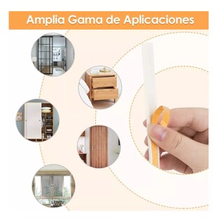 Foto 4 | Tira de Sellado para Puerta y Ventana Guarda Polvo 10 m Beige/Amarillo