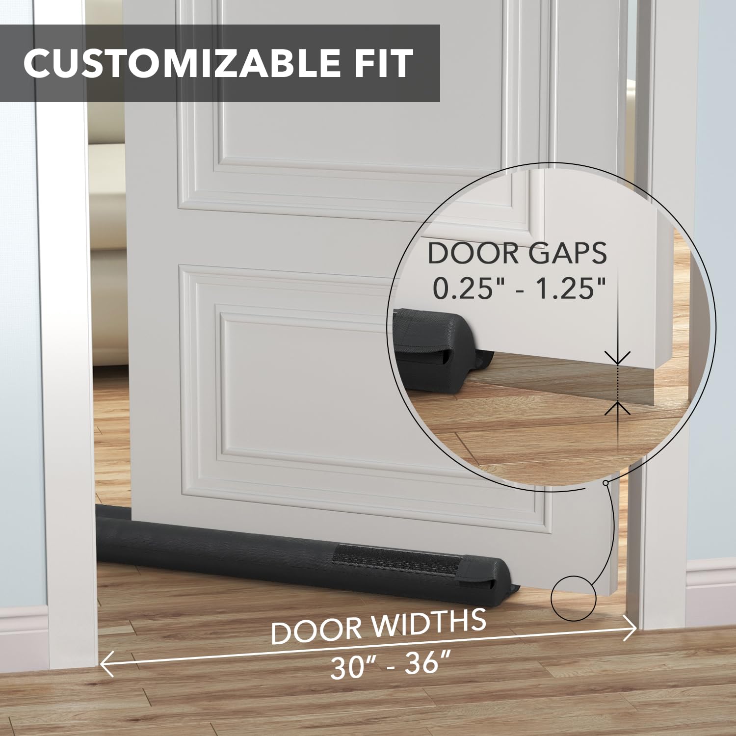 Foto 4 | Tapón De Puerta Everlasting Comfort Insonorizado De 30 A 36 Cm - Venta Internacional.
