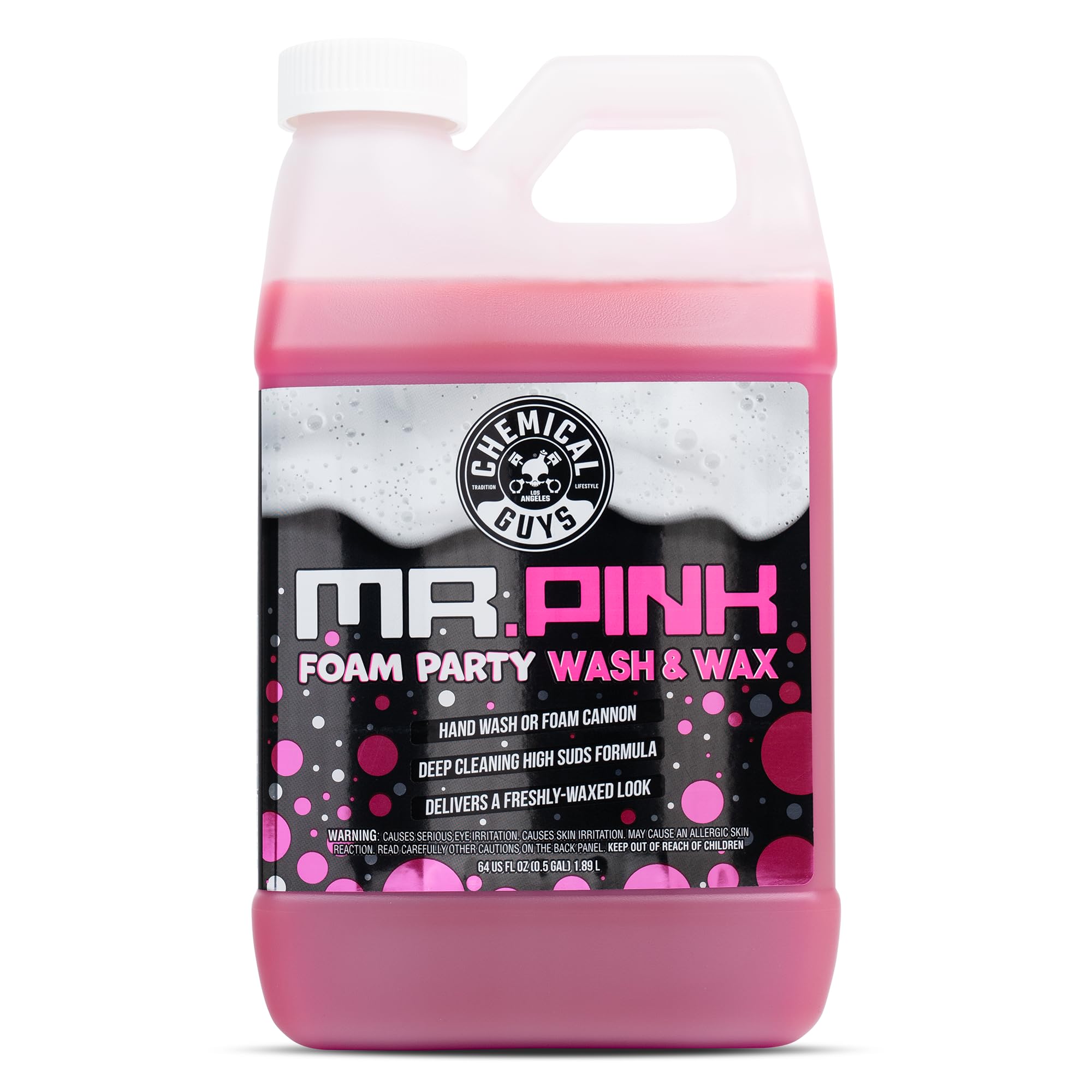 Foam Party Wash & Wax Chemical Guys Mr. Pink, 1,89 L, Color Mandarina - Venta Internacional.
