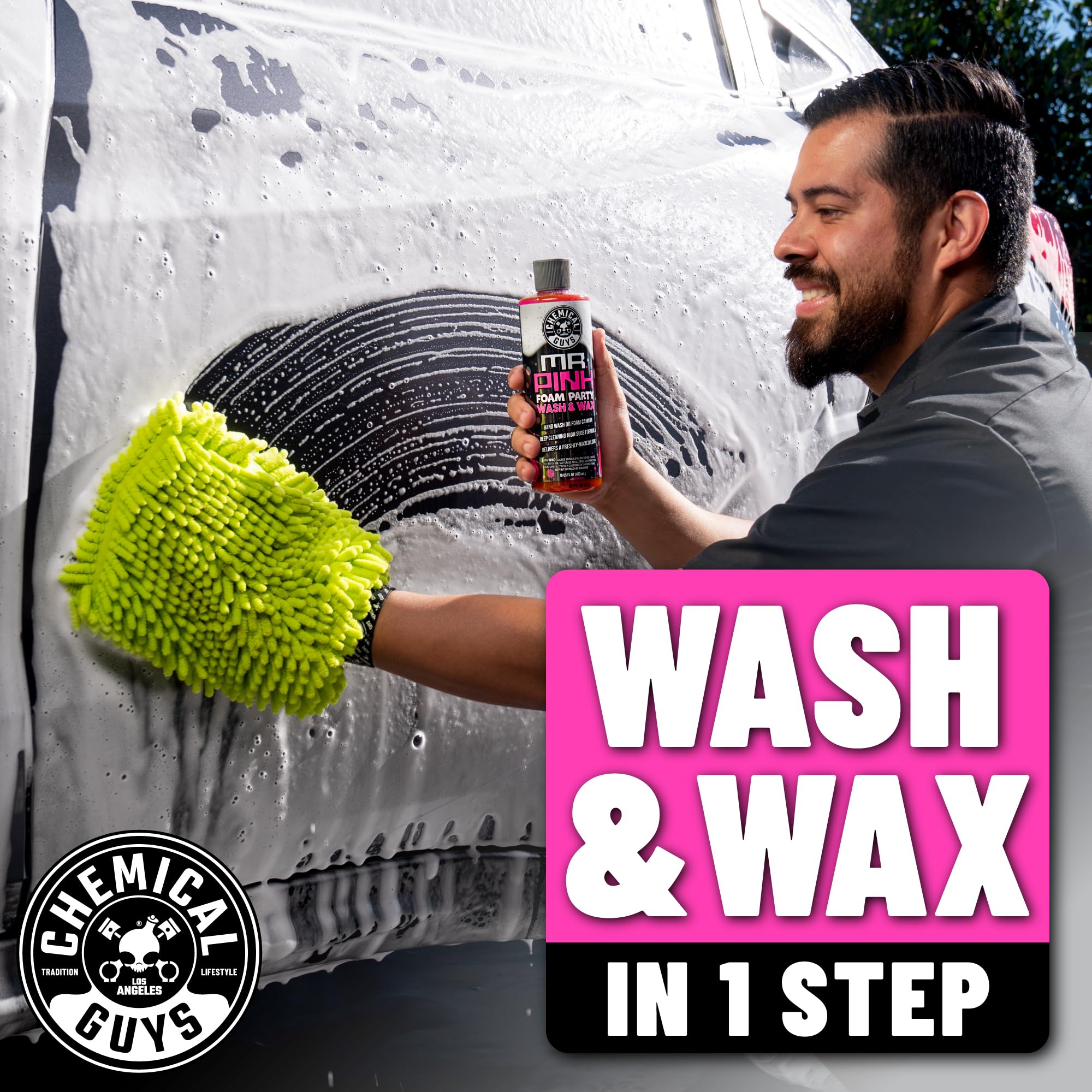 Foto 3 pulgar | Foam Party Wash & Wax Chemical Guys Mr. Pink, 1,89 L, Color Mandarina - Venta Internacional.