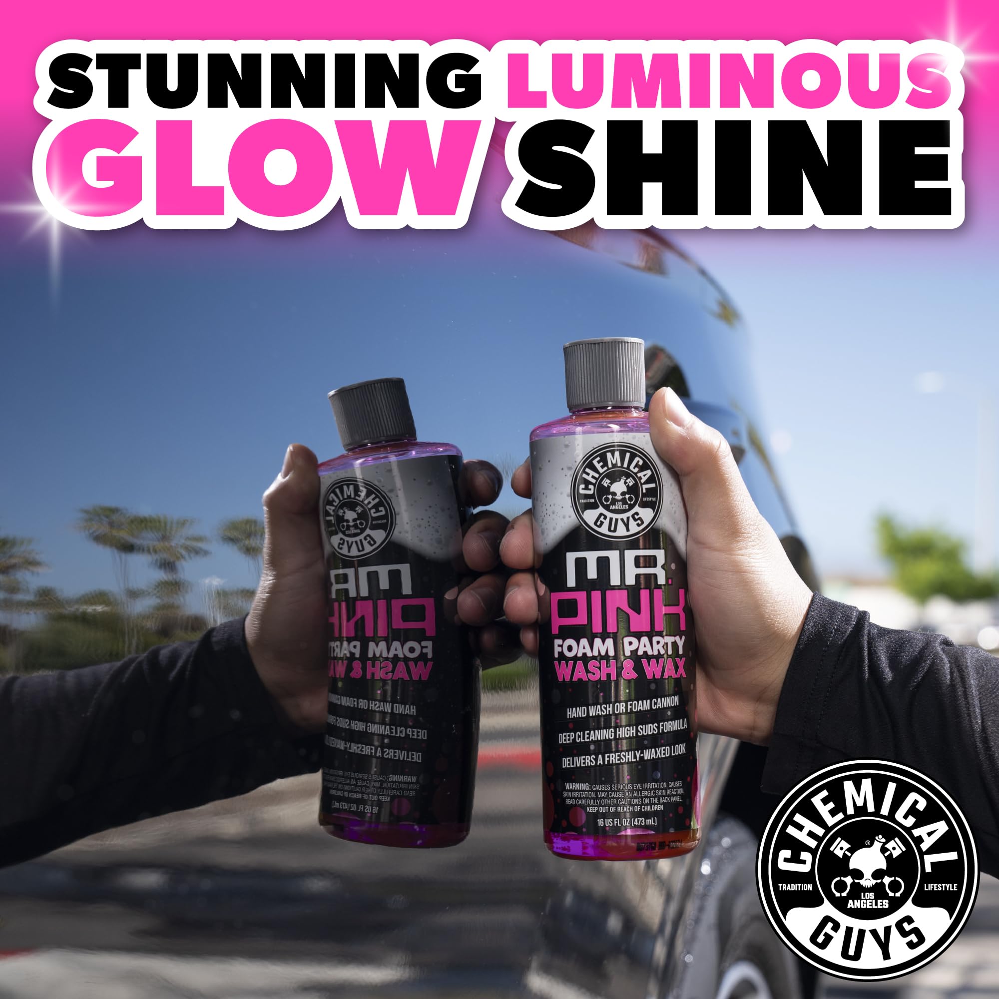 Foto 4 pulgar | Foam Party Wash & Wax Chemical Guys Mr. Pink, 1,89 L, Color Mandarina - Venta Internacional.