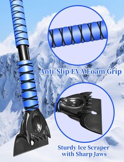 Foto 5 | Snow Brush Heeya 112 Cm Con Raspador Para Parabrisas De Coche, Color Azul - Venta Internacional.